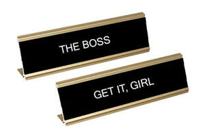 Cheezos Double Sided Desk Plaque NIB